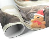 Het dromen van Kerstman - Duits Puppy Shorthair Cadeaupapier (Rol Hoek)