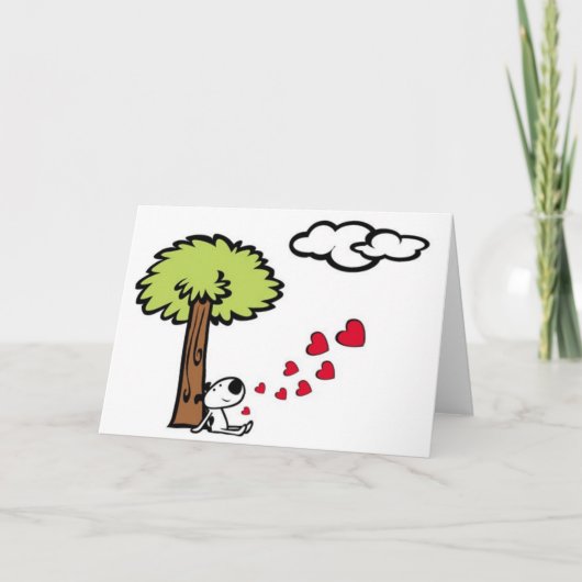 Het dromen van Liefde Feestdagen Kaart (Voorkant)