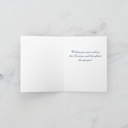 Het dromen van Vrede Feestdagen Kaart (Binnen)