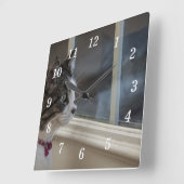 Het dromen van Warmer Weer om buiten te gaan Vierkante Klok (Hoek)