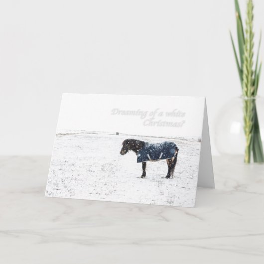 Het dromen van witte Kerstmis? Feestdagen Kaart (Voorkant)