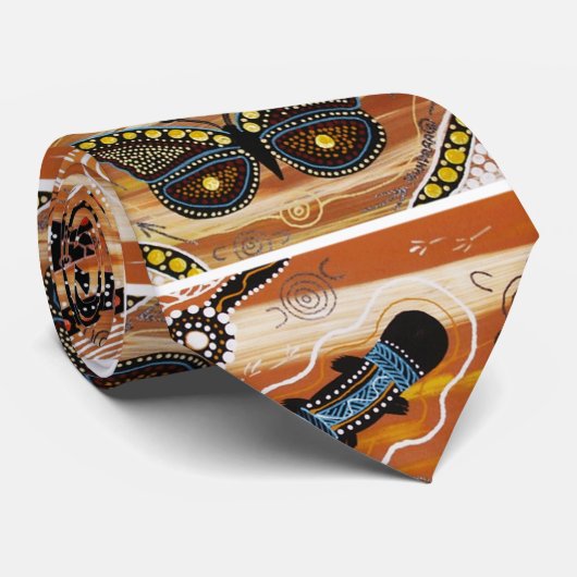 Het dromende Aboriginal Stropdas (Opgerold)
