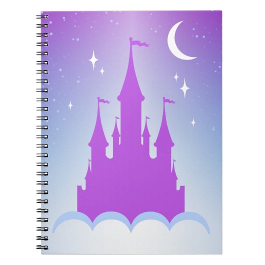 Het Dromerige Kasteel van de nacht in de Sterrige Notitieboek (Voorkant)