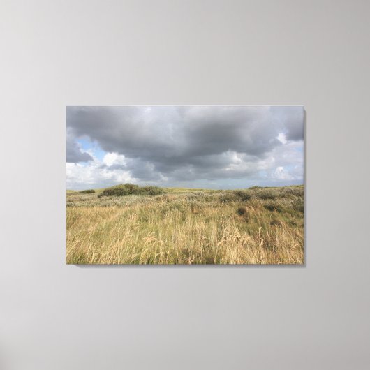 Het dromerige Landschap van het Duin met Canvas Afdruk (Voorkant)