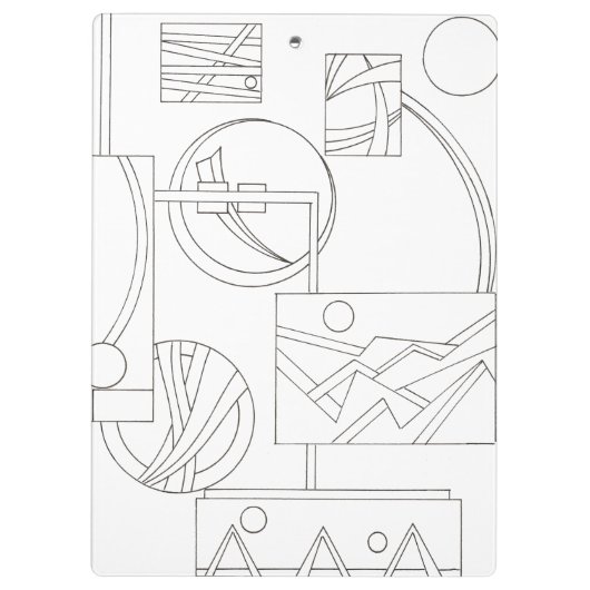 Het droombeeld van architect, driedubbele Bauhaus  Klembord (Achterkant)