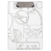 Het droombeeld van architect, driedubbele Bauhaus  Klembord (Voorkant)