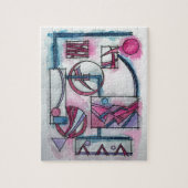 Het droombeeld van architect, driedubbele Bauhaus Legpuzzel (Verticaal)