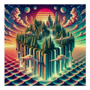 Het droomeiland: een metaforische reis perfect poster