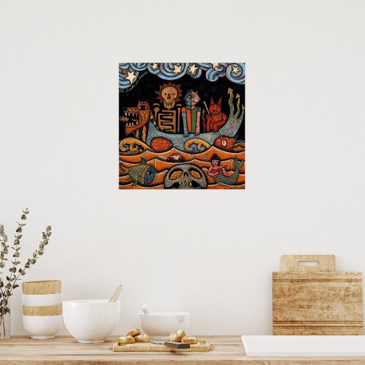 Het droomposter van de duivel poster (Keuken)