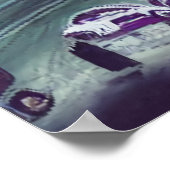 Het drukke centrum | AI Art Poster (Hoek)