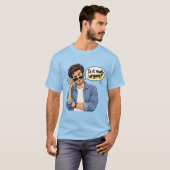 het drukke man overhemd t-shirt (Voorkant volledig)