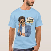 het drukke man overhemd t-shirt (Voorkant)