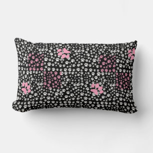 Het drukpatroon van poten NS 01b. Zwart BG Kussen