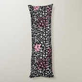 Het drukpatroon van poten NS 01b. Zwart BG Lichaamskussen (Achterkant (Verticaal))