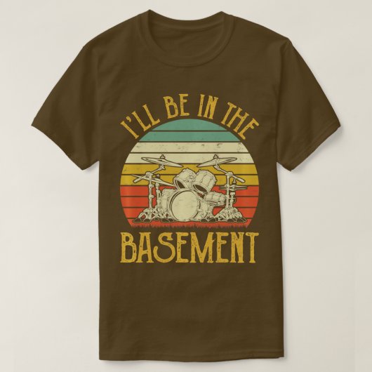 Het drumstel drummer P T-shirt (Design voorkant)