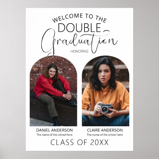 Het dubbel Afstuderen Onthaal van het Afstuderen v Poster (Voorkant)