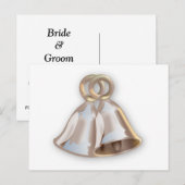 Het dubbele Bells huwelijk bewaart de Datum Kaart (Voorkant / Achterkant)