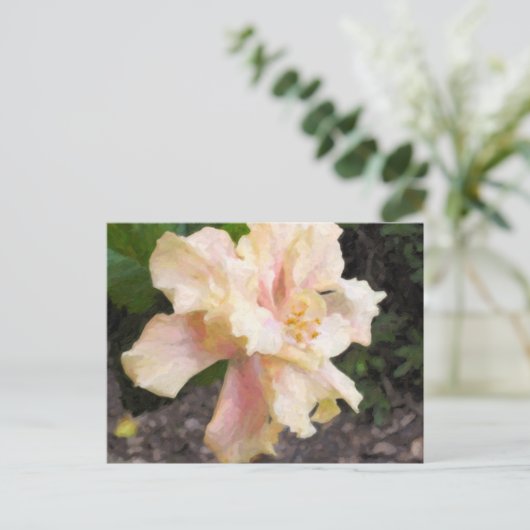 Het dubbele Briefkaart van de Hibiscus (Staand voorkant)