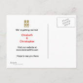 Het dubbele Chinees van het Geluk sparen het Brief Aankondigingskaart (Achterkant)