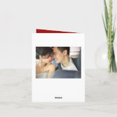 Het dubbele Chinese Huwelijk van het Geluk dankt u Bedankkaart (Achterkant)