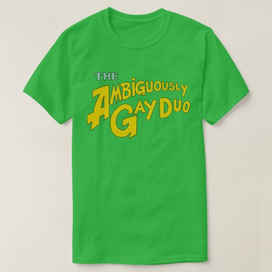 Het dubbelzinnige homoseksuele duo  t-shirt (Design voorkant)