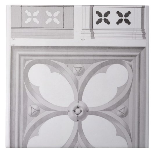 Het Ducal-paleis, Compartimenten van de zuidbal Tegeltje (Voorkant)