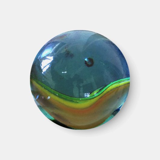 Het duidelijke Magnet van de Marmer van de Glas (Voorkant)