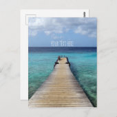 Het duiken in het Blauwe Briefkaart met/uit jouw t (Voorkant / Achterkant)