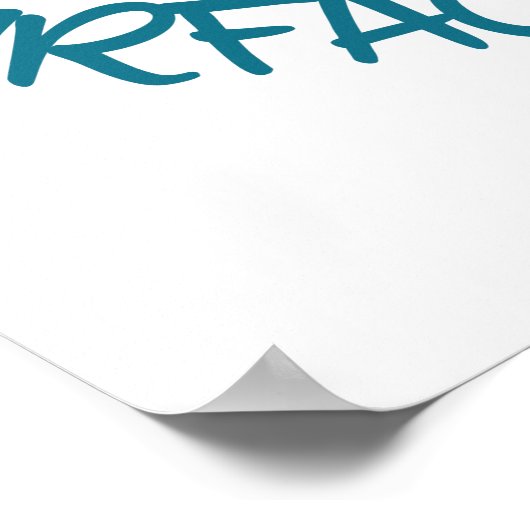 Het duiken is het leven Funny Surface Interval Poster (Hoek)