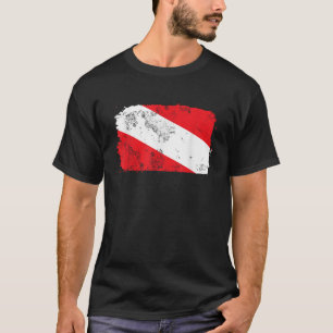 Het duiken Scuba duikt naar beneden Zee van de vla T-shirt