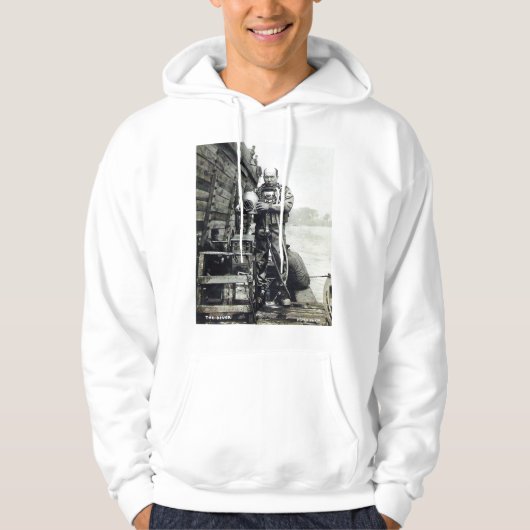Het duikende Scuba van de  Harde Duiver Hoodie (Voorkant)