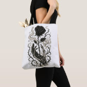 Het duistere Roos Tote Bag (Dichtbij)