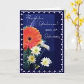 Het Duits: Gelukkige veertigste/vijftigste… Kaart (Gele Bloem)