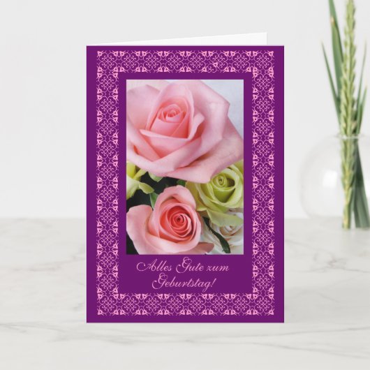 Het Duits: Gelukkige Verjaardag: Alles Gute zum Kaart (Voorkant)