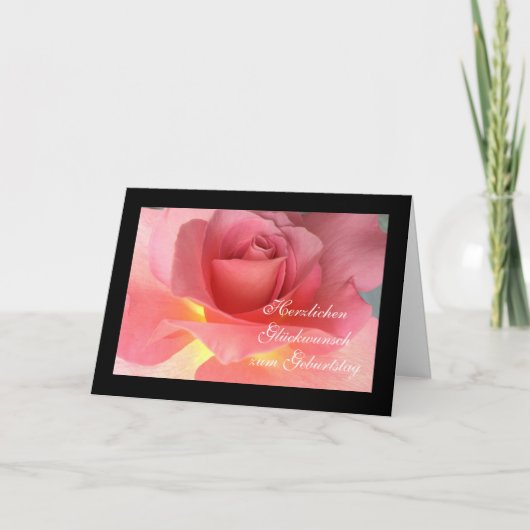 Het Duits: Gelukkige Verjaardag! Kaart (Voorkant)