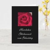 Het Duits: Gelukkige Verjaardag! Kaart (Gele Bloem)