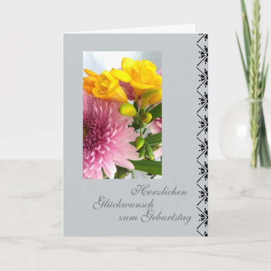 Het Duits: verjaardags kaart (Voorkant)
