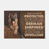 Het Duitse herdersmodel, House Protected Deurmat (Voorkant)