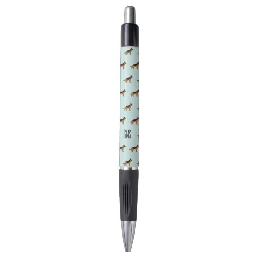Het Duitse herdersparlement Dogs Monogrammed Pen (Voorkant Verticaal)