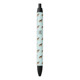 Het Duitse herdersparlement Dogs Monogrammed Zwarte Inkt Pen