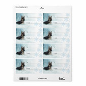 Het Duitse kerstcadeaulabel voor herder kerstmis. Etiket (Full Sheet)