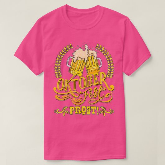 Het Duitse Oktoberfest Beer Festival Drink Celebra T-shirt (Design voorkant)