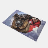 Het Duitse Schapenonderzoek en Redding in de sneeu Deurmat (Schuin)