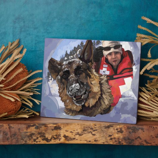 Het Duitse Schapenonderzoek en Redding in de sneeu Fotoplaat (Zijkant)