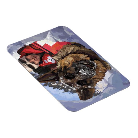 Het Duitse Schapenonderzoek en Redding in de sneeu Magneet (Rechterzijde)