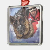 Het Duitse Schapenonderzoek en Redding in de sneeu Metalen Ornament (Links)