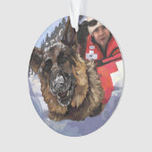 Het Duitse Schapenonderzoek en Redding in de sneeu Ornament (voorkant)