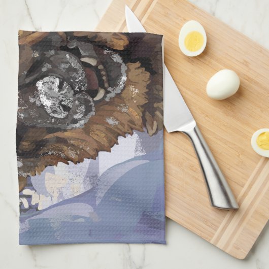 Het Duitse Schapenonderzoek en Redding in de sneeu Theedoek (Quarter Fold)