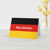 Het Duitse wenskaart van de vlagdouane voor Kaart (Gele Bloem)