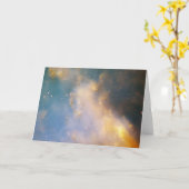 Het Dumbbell Nebula Wenskaart Kaart (Gele Bloem)